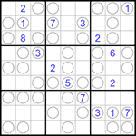 Судоку “Чет-нечет” 9х9 #140 очень трудный