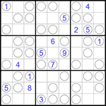 Судоку “Чет-нечет” 9х9 #141 очень трудный