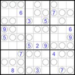 Судоку “Чет-нечет” 9х9 #142 очень трудный