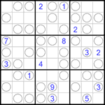 Судоку “Чет-нечет” 9х9 #145 очень трудный