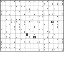 Филиппинский кроссворд #363 “Стрелка”