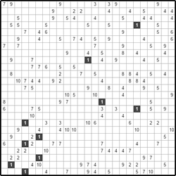 Филиппинский кроссворд #373 “Воронка”