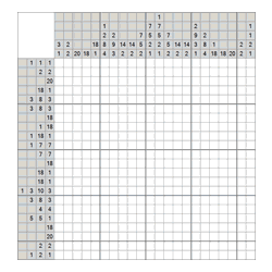 Японский кроссворд #493 “Негатив”