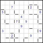 “Соседи” 9х9 #165 трудный