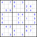 Судоку 9х9 #881 легкий