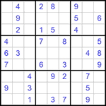 Судоку 9х9 #883 легкий