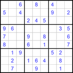 Судоку 9х9 #889 легкий