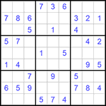 Судоку 9х9 #891 легкий