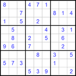 Судоку 9х9 #893 легкий