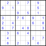 Судоку 9х9 #897 легкий