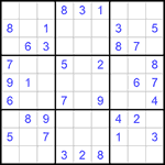 Судоку 9х9 #898 легкий