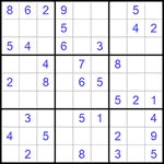Судоку 9х9 #899 легкий