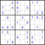 Судоку 9х9 #900 легкий