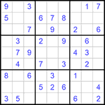 Судоку 9х9 #903 легкий