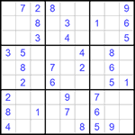 Судоку 9х9 #904 легкий