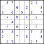Судоку 9х9 #905 легкий