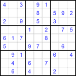 Судоку 9х9 #915 легкий