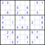 Судоку 9х9 #918 легкий