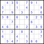 Судоку 9х9 #919 легкий