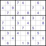 Судоку 9х9 #920 легкий