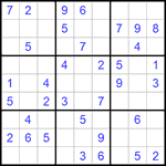 Судоку 9х9 #855 средний