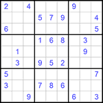 Судоку 9х9 #862 средний