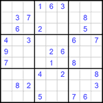 Судоку 9х9 #872 средний