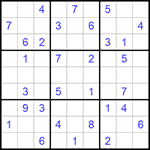 Судоку 9х9 #879 средний