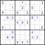 Судоку 9х9 #884 средний