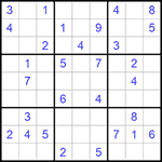 Судоку 9х9 #885 средний