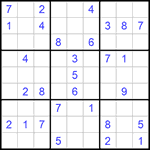 Судоку 9х9 #886 средний