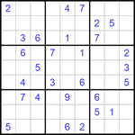 Судоку 9х9 #889 средний