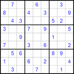 Судоку 9х9 #890 средний