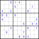 Судоку 9х9 #858 трудный