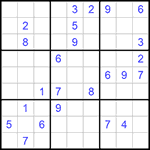 Судоку 9х9 #860 трудный