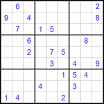 Судоку 9х9 #872 трудный