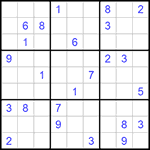 Судоку 9х9 #876 трудный