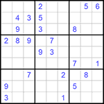 Судоку 9х9 #884 трудный