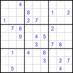 Судоку 9х9 #890 трудный