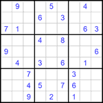 Судоку 9х9 #856 очень трудный