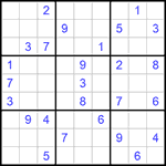 Судоку 9х9 #859 очень трудный