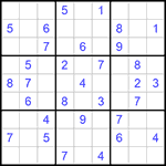 Судоку 9х9 #861 очень трудный