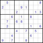 Судоку 9х9 #877 очень трудный