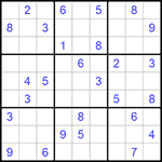 Судоку 9х9 #878 очень трудный