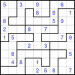 Судоку-пазл 9х9 #213 средний