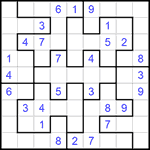 Судоку-пазл 9х9 #215 средний