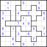 Судоку-пазл 9х9 #218 средний