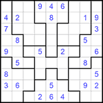 Судоку-пазл 9х9 #219 средний