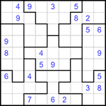 Судоку-пазл 9х9 #216 трудный