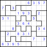 Судоку-пазл 9х9 #218 трудный